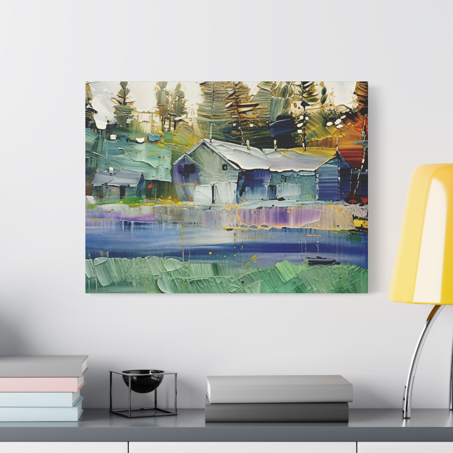 Stretched Canvas Art, Landscape Wall Decor, Rustic Home Aesthetic, Modern Art Piece, Gift for Nature Lovers