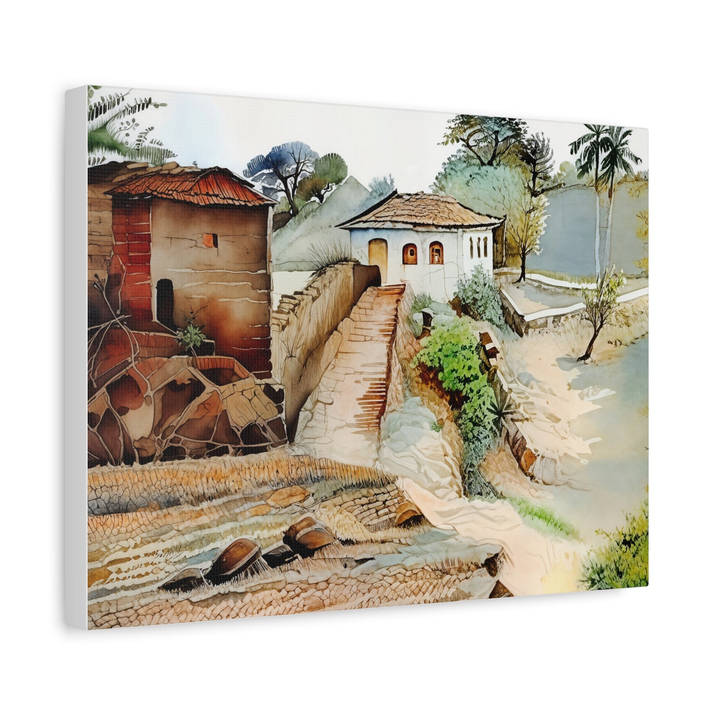 Canvas Wall Art, Vibrant Landscape Decoration, Home Decor, Art Gift for Nature Lovers, Inspirational Artwork