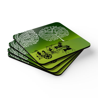 Corkwood Coaster Set