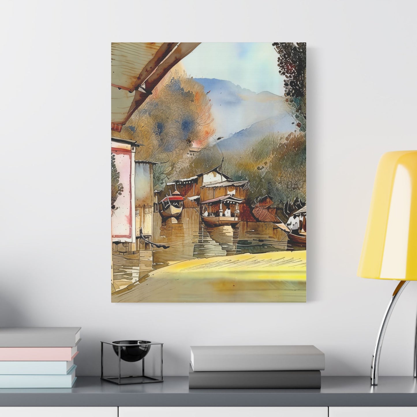 Stretched Canvas Wall Art, Scenic Landscape Print, Home Decor, Nature Art, Cozy Living Space, Gift Idea for Nature Lovers