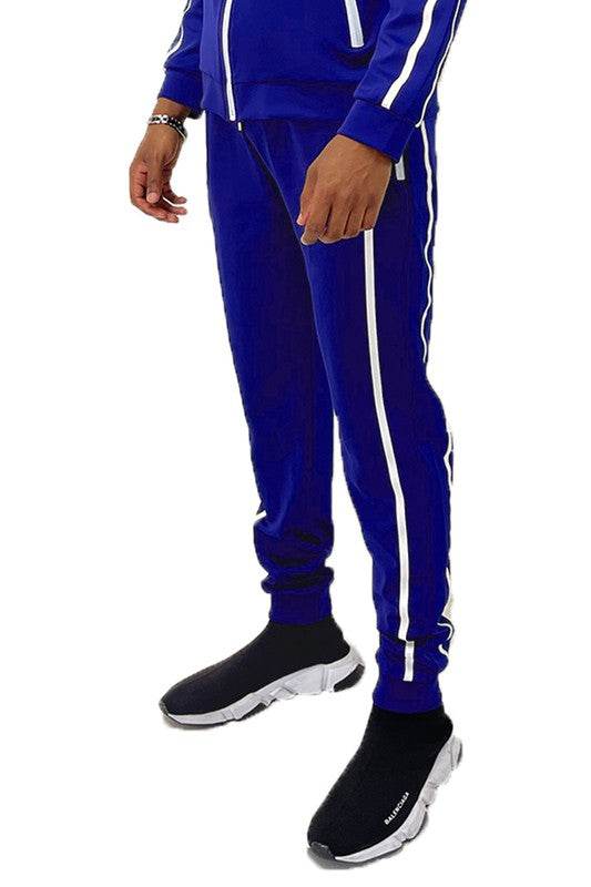Mens Active Wear Running Track Pant Joggers ROYAL