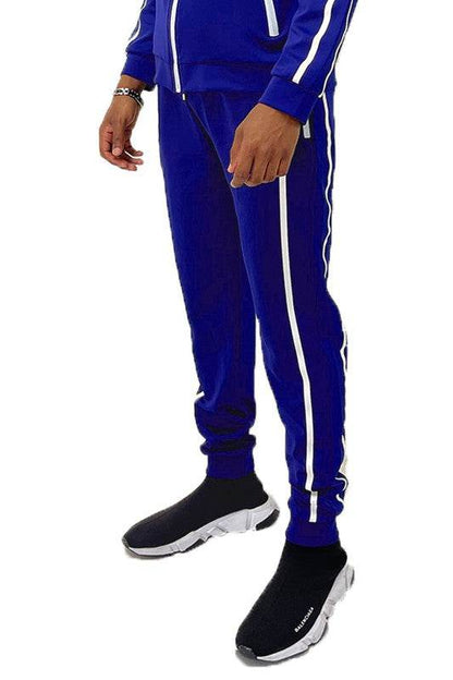 Mens Active Wear Running Track Pant Joggers ROYAL