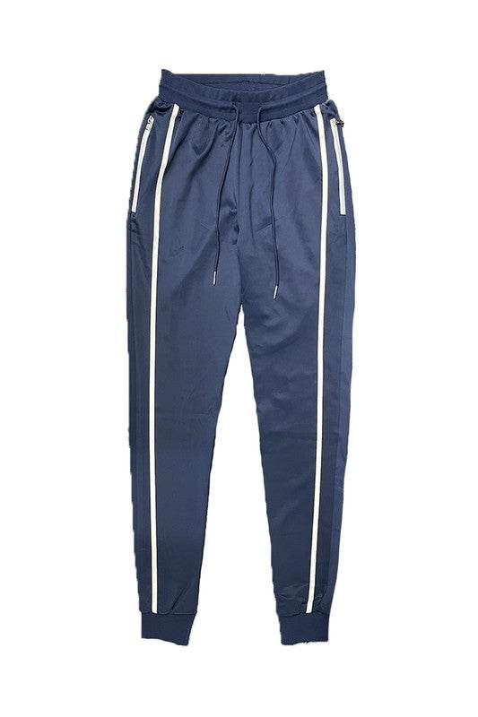 Mens Active Wear Running Track Pant Joggers NAVY