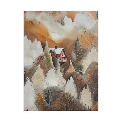 Autumn Landscape Art Print, Cozy Home Decor, Rustic Wall Art, Gift for Nature Lovers, Fall Decor, Housewarming Art