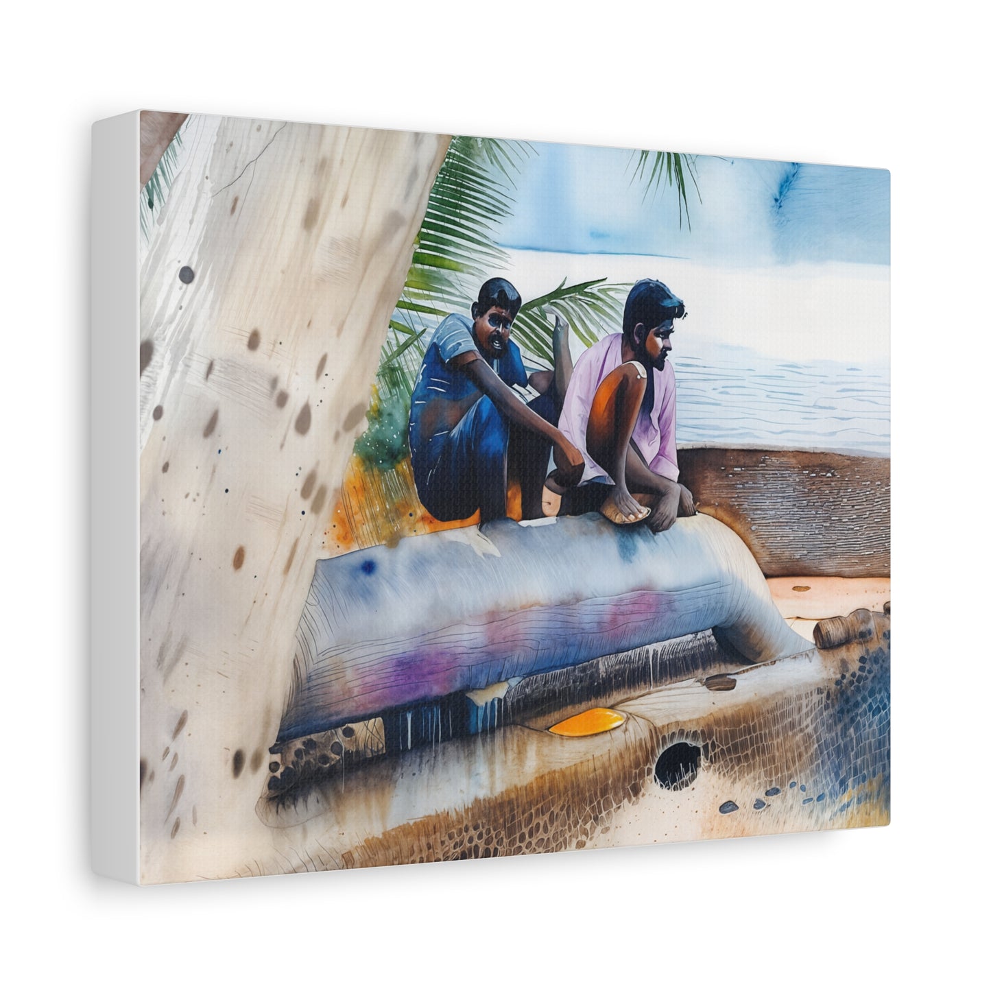 Artistic Matte Canvas Print, Coastal Decor, Beach Wall Art, Ocean Photography, Unique Home Accent