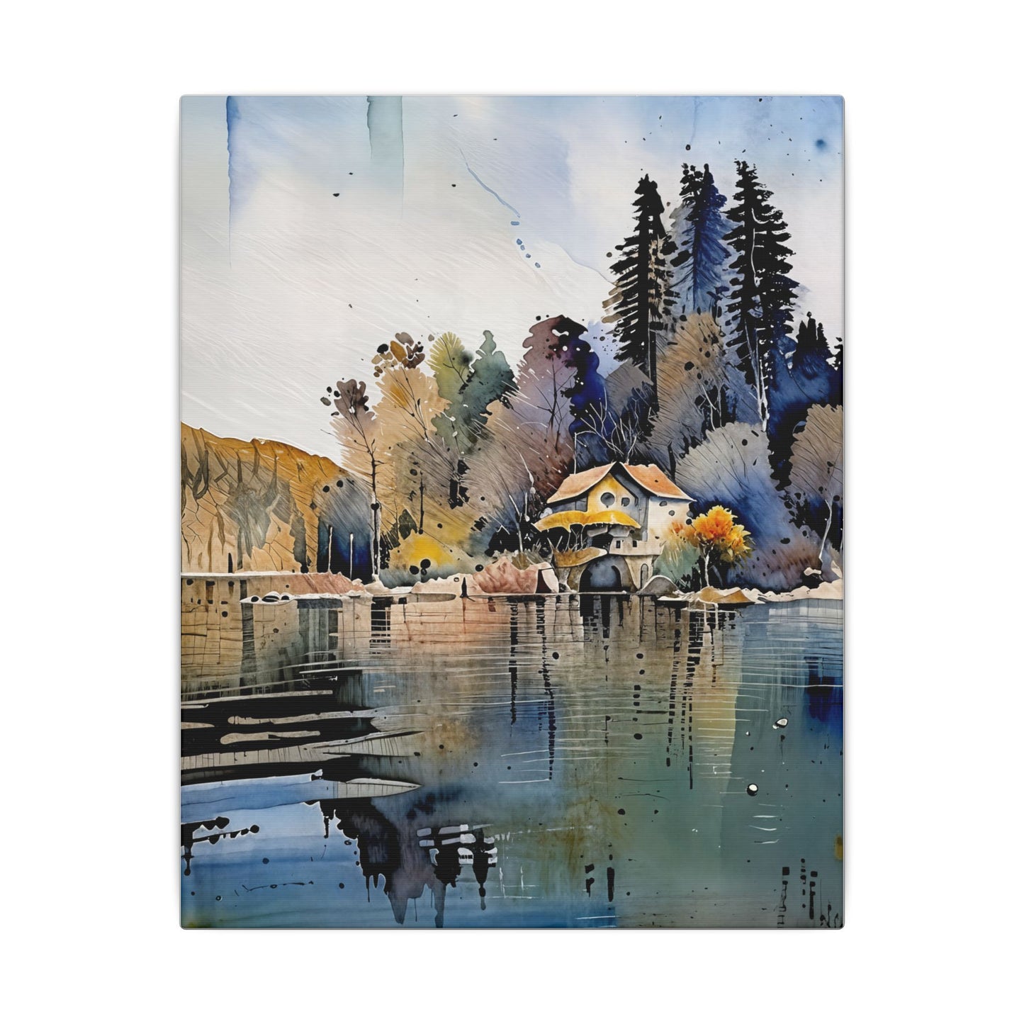 Scenic Matte Canvas Print, Wall Art, Home Decor, Nature Love, Gift Idea, Art Print, Landscape Painting