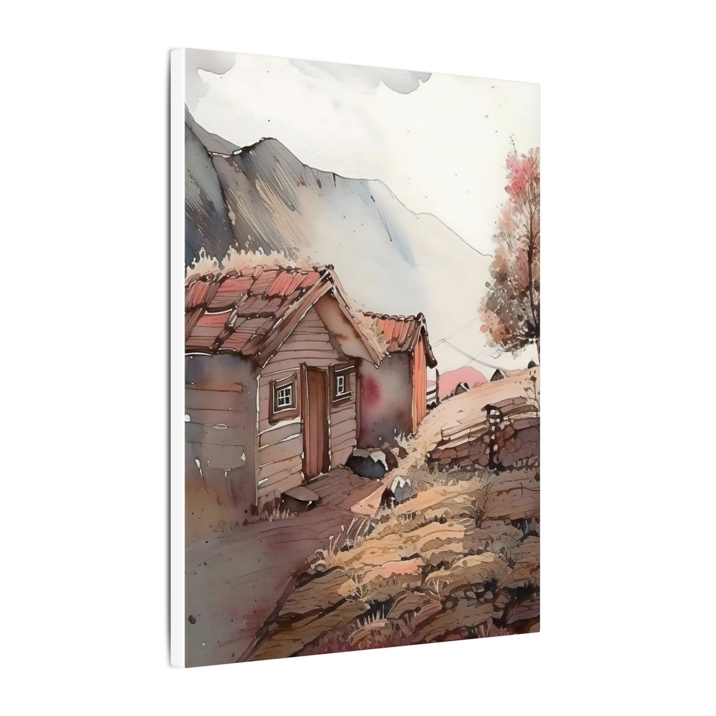 Serene Landscape Wall Art, Canvas Print, Rustic Decor, Home Office Wall Hanging, Nature Scene, Gift for Nature Lovers