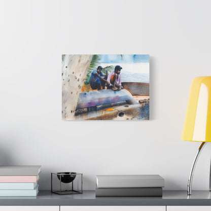Artistic Matte Canvas Print, Coastal Decor, Beach Wall Art, Ocean Photography, Unique Home Accent