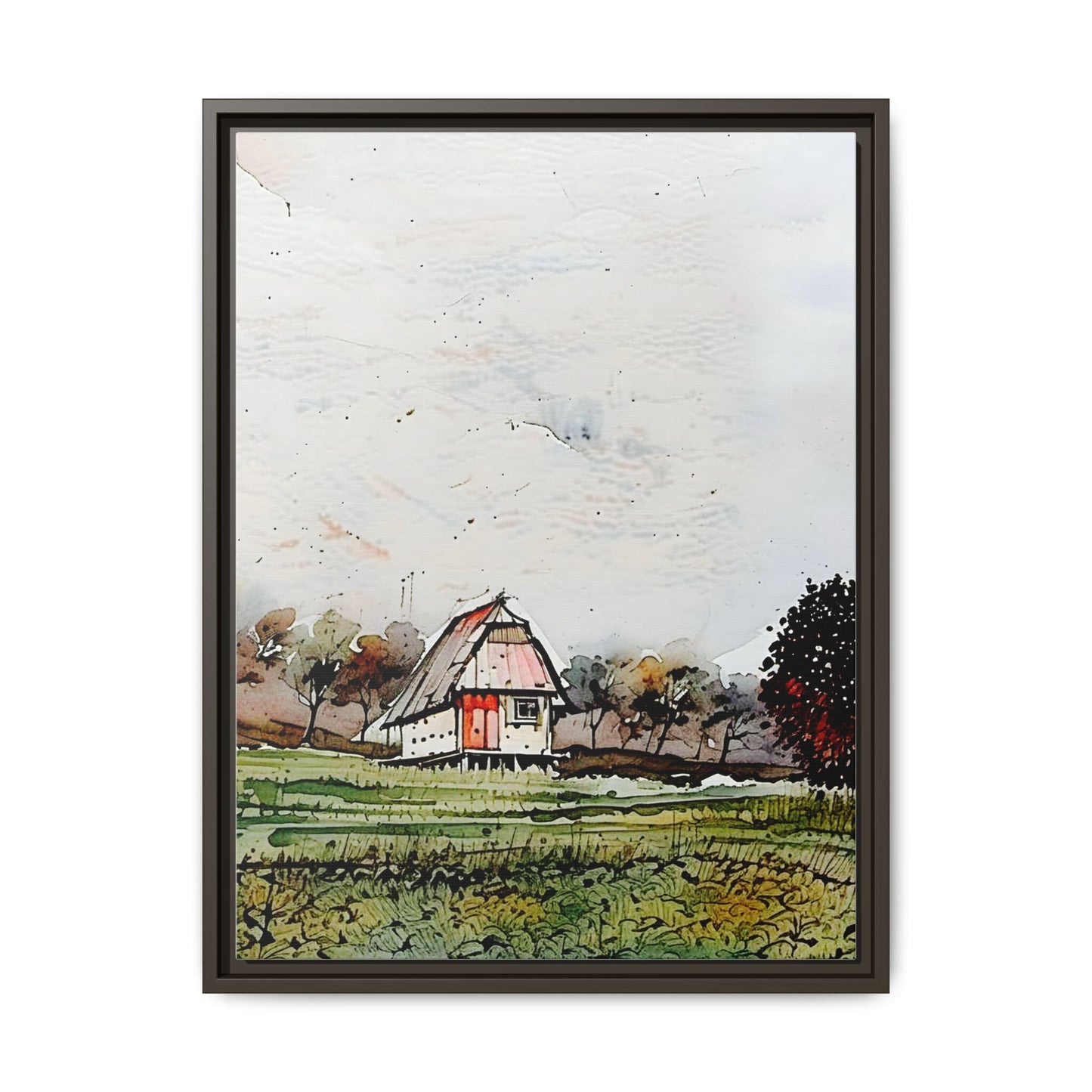 Framed Art Print, Colorful Farmhouse Wall Decor, Rustic Home Aesthetic, Housewarming Gift, Botanical Art, Nature Lover's Gift