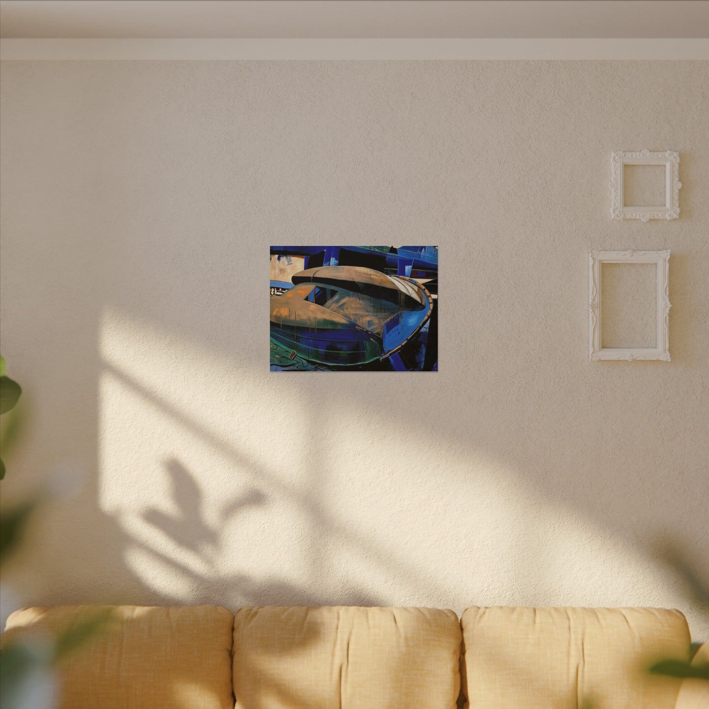 Artistic Canvas Wall Decor, Modern Abstract Art Print, Nautical Decor, Unique Home Decoration, Gift for Art Lovers