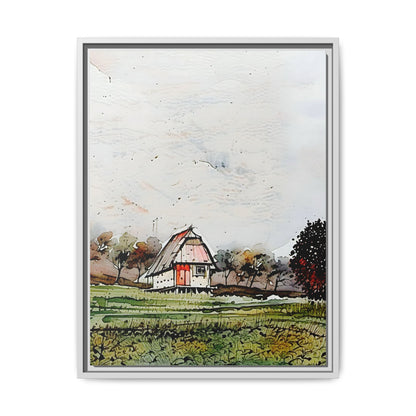 Framed Art Print, Colorful Farmhouse Wall Decor, Rustic Home Aesthetic, Housewarming Gift, Botanical Art, Nature Lover's Gift