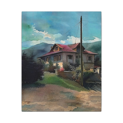 Artistic Stretched Canvas Print, Home Decor, Wall Art, Gift for Art Lovers, Nature Inspired, Landscape Artwork