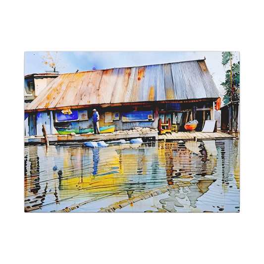 Vibrant Watercolor Wall Art Print, Home Decor, Gift for Art Lovers, Unique Artwork for Living Room, Canvas Wall Art, Colorful Painting