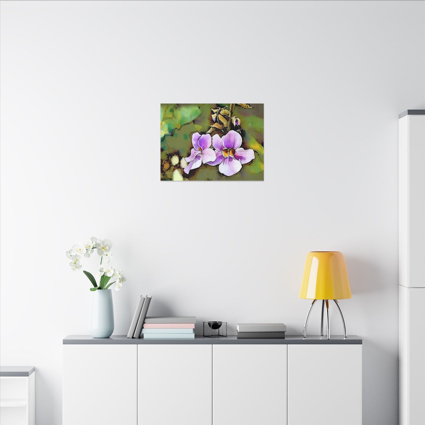 Floral Canvas Art Print, Botanical Wall Decor, Home Gallery Artwork, Elegant Flower Design, Perfect Gift for Nature Lovers