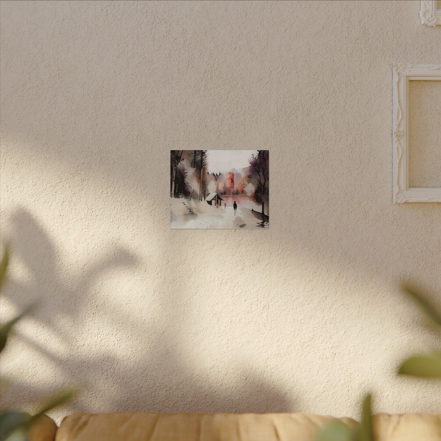 Serene Landscape Canvas Art Print, Home Decor, Wall Art, Nature Decor, Gift for Art Lovers, Minimalist Design