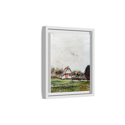 Framed Art Print, Colorful Farmhouse Wall Decor, Rustic Home Aesthetic, Housewarming Gift, Botanical Art, Nature Lover's Gift