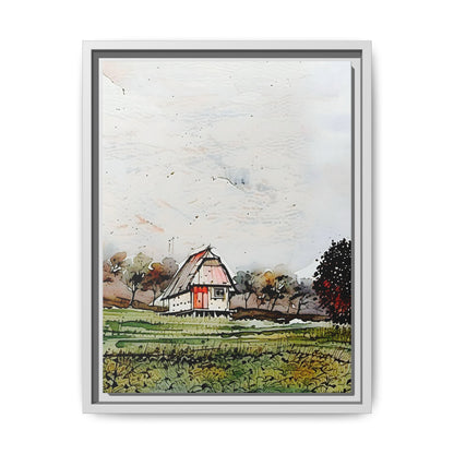 Framed Art Print, Colorful Farmhouse Wall Decor, Rustic Home Aesthetic, Housewarming Gift, Botanical Art, Nature Lover's Gift