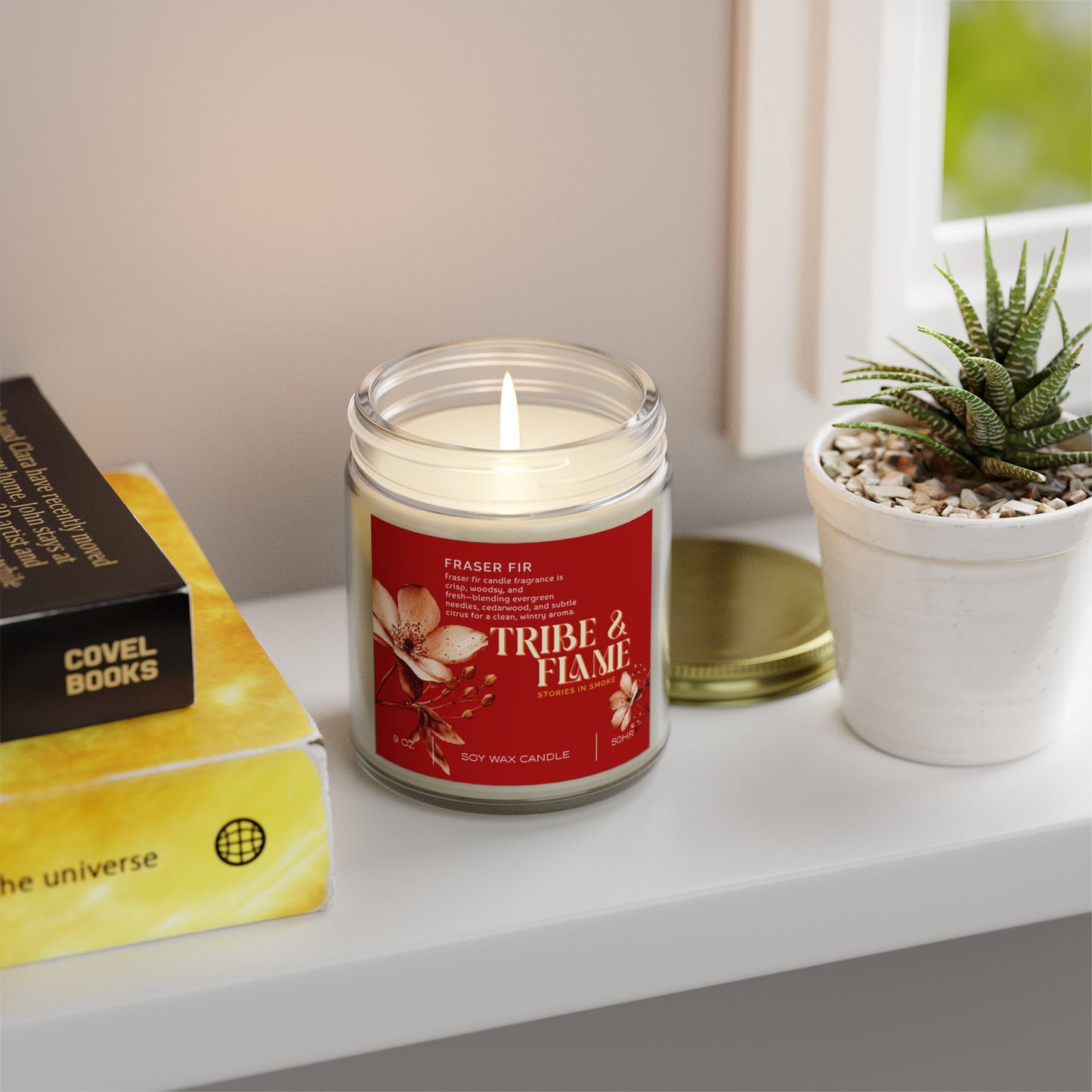 Fraser Fir Scented Candle – 9oz Coconut Apricot Wax