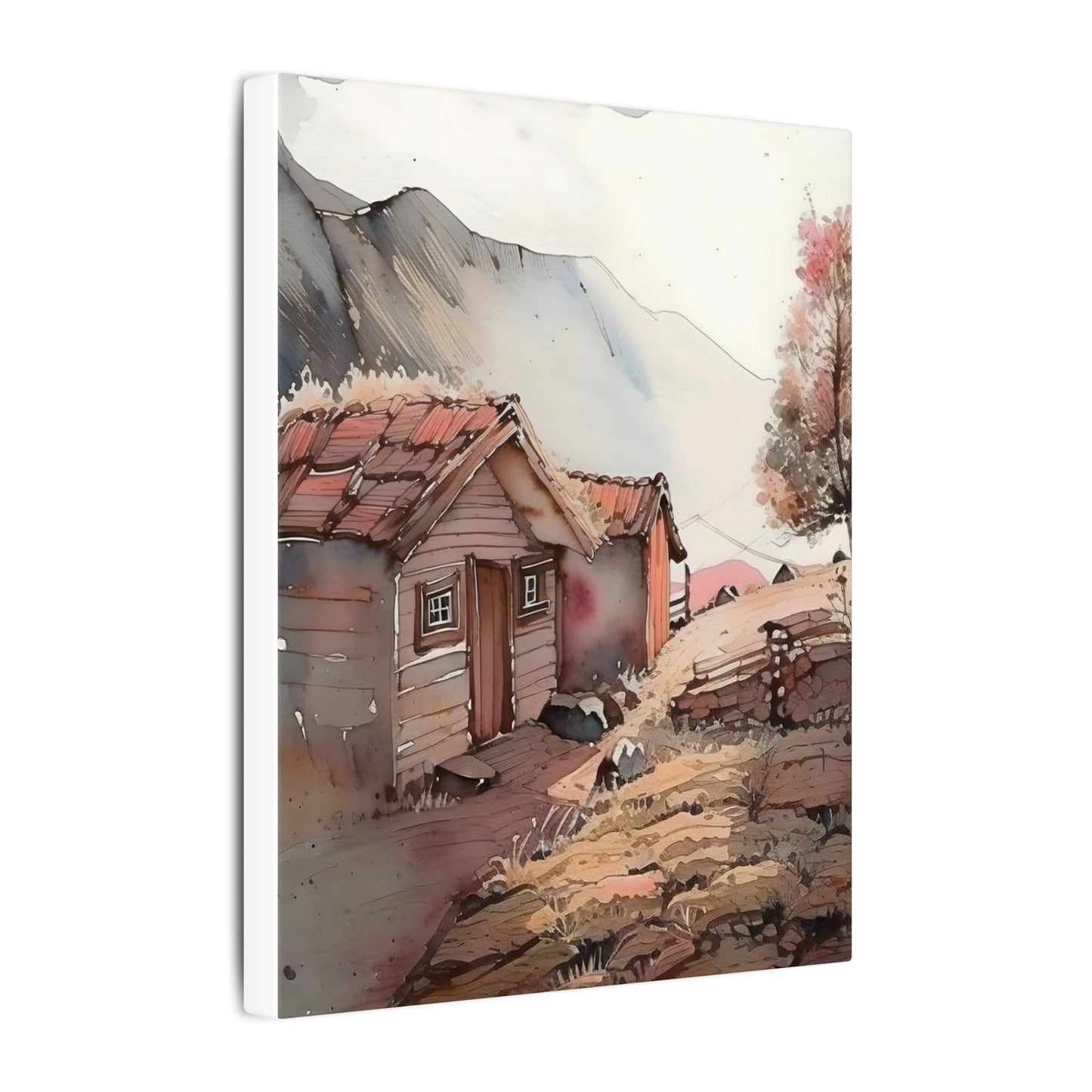 Serene Landscape Wall Art, Canvas Print, Rustic Decor, Home Office Wall Hanging, Nature Scene, Gift for Nature Lovers