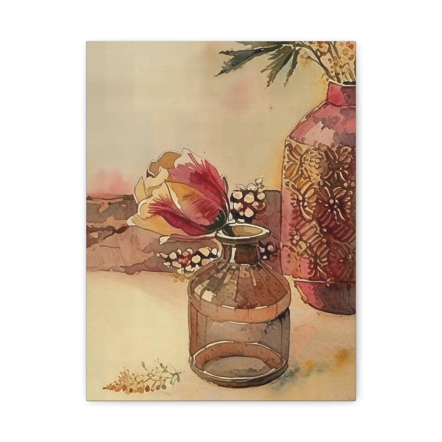 Floral Still Life Canvas Art Print, Home Decor, Wall Art, Gift for Her, Modern Decor, Living Room Decor, Gallery Wall