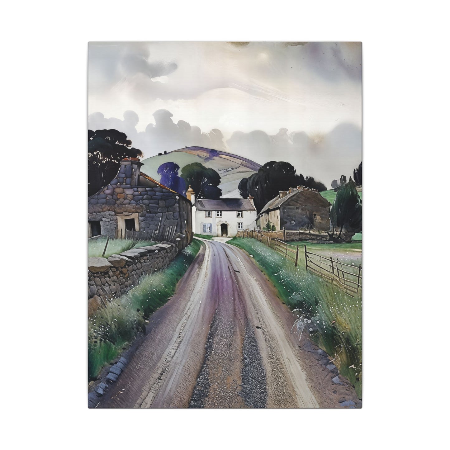 Serene Landscape Canvas Art Print, Wall Decor, Home Decor, Gift for Nature Lovers, Unique Art Piece, Rustic Decor