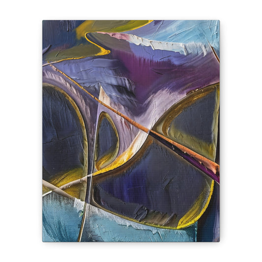 Colorful Abstract Canvas Wall Art, Modern Home Decor, Vibrant Wall Painting, Gift for Art Lovers, Unique Room Accent