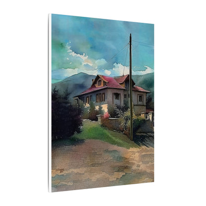 Artistic Stretched Canvas Print, Home Decor, Wall Art, Gift for Art Lovers, Nature Inspired, Landscape Artwork