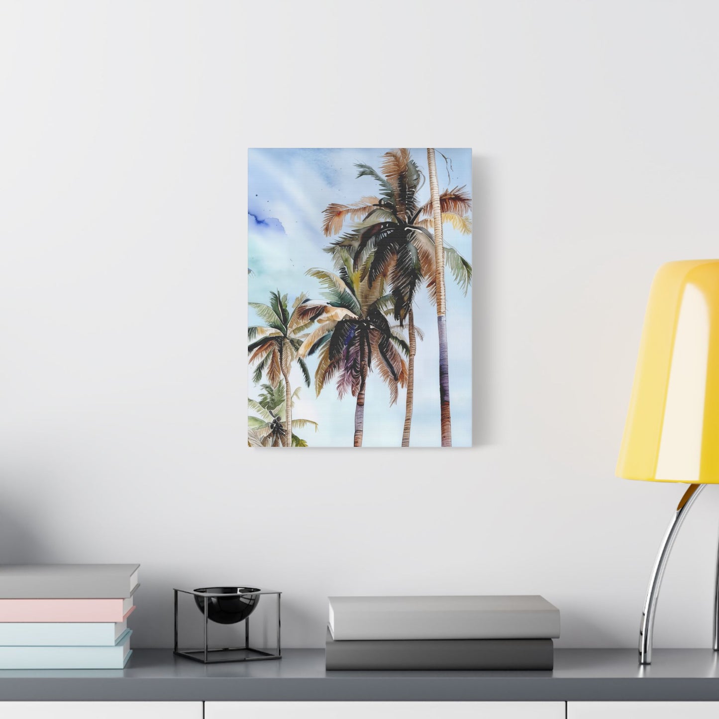 Tropical Landscape Wall Art, Palm Tree Decor, Beachy Home Decor, Nature Canvas, Gift for Beach Lovers
