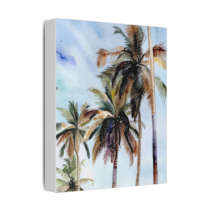 Tropical Landscape Wall Art, Palm Tree Decor, Beachy Home Decor, Nature Canvas, Gift for Beach Lovers