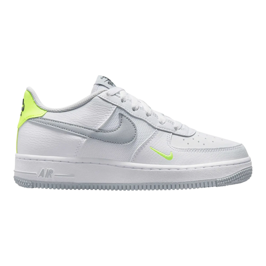 Nike Air Force 1 Kids Sneakers White/Wolf Grey/Volt/Black