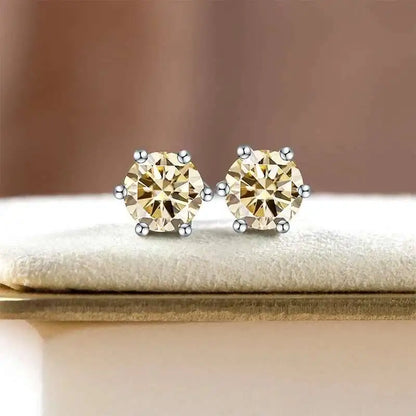 1ct D Color Moissanite Bridal Set 925 Sterling Silver Ring Earring Necklace