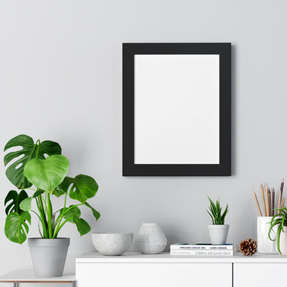 Serene Horizons – Framed Vertical Landscape Art Print