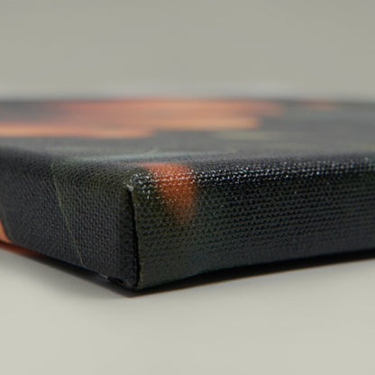 Tranquil Lake Landscape Canvas Art – Serene Nature Wall Decor, Rustic Cabin Aesthetic