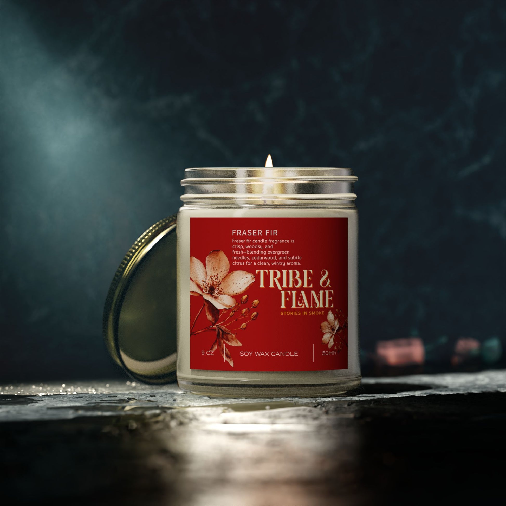 Fraser Fir Scented Candle – 9oz Coconut Apricot Wax