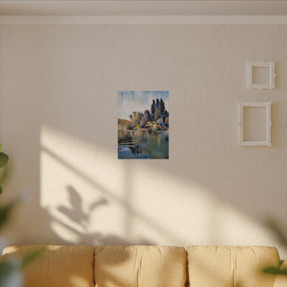 Scenic Matte Canvas Print, Wall Art, Home Decor, Nature Love, Gift Idea, Art Print, Landscape Painting