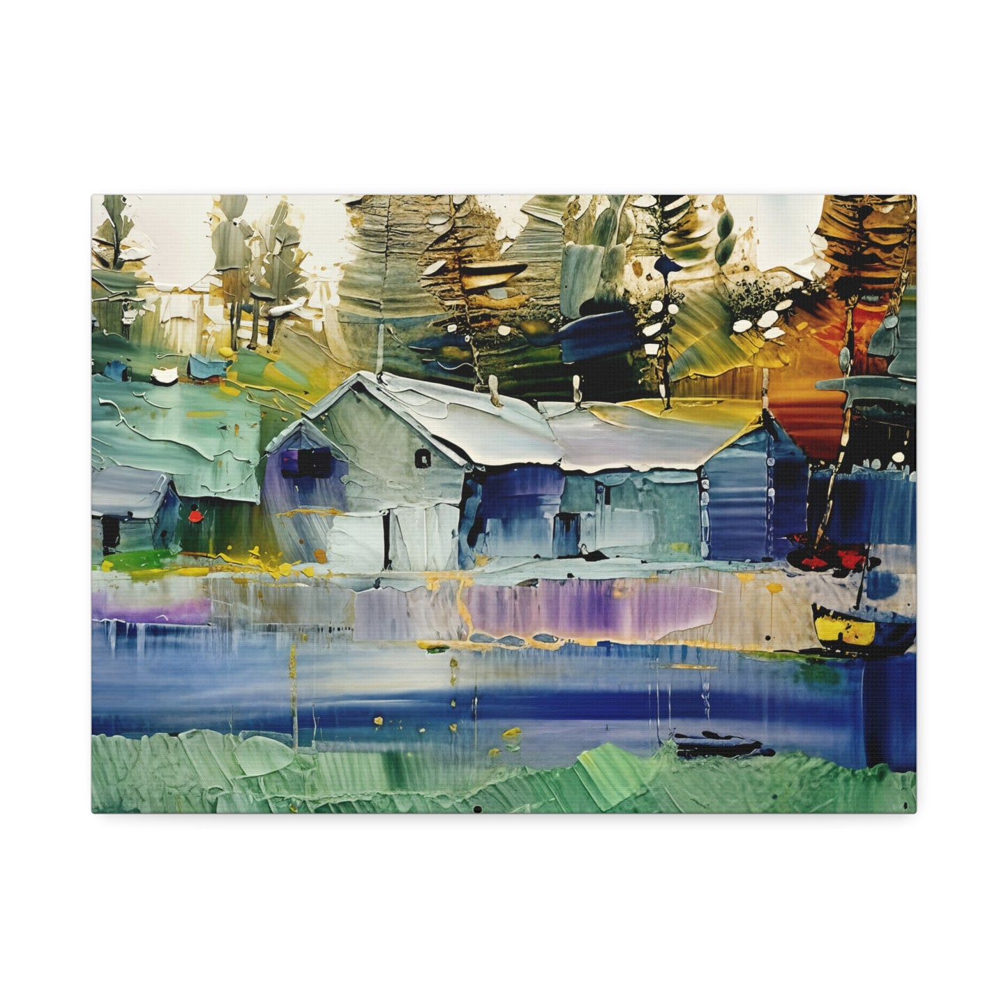 Serene Landscape Canvas Print – Tranquil Wall Art for Home | Nature-Inspired Decor | Ideal Gift for Art & Nature Lovers