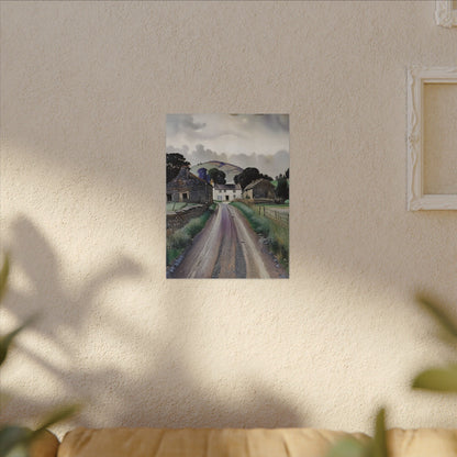 Serene Landscape Canvas Art Print, Wall Decor, Home Decor, Gift for Nature Lovers, Unique Art Piece, Rustic Decor