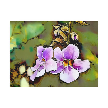 Floral Canvas Art Print, Botanical Wall Decor, Home Gallery Artwork, Elegant Flower Design, Perfect Gift for Nature Lovers