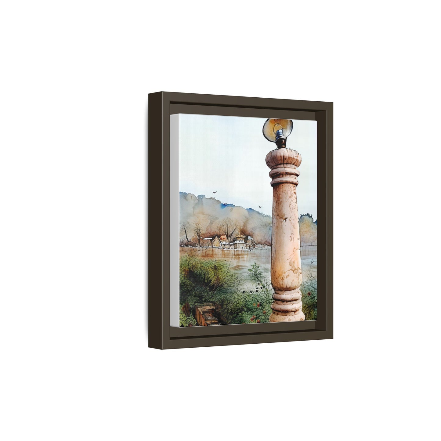 Framed Matte Canvas Wall Art - Scenic Pillar, Home Decor, Art Print, Gift, Interior Design, Living Room, Art Collection