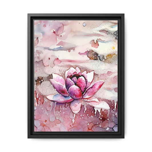 Multi-Color Framed Matte Canvas Art Print, Lotus Flower Wall Decor, Home Decor, Gift for Art Lovers, Meditation Room Decor, [...]