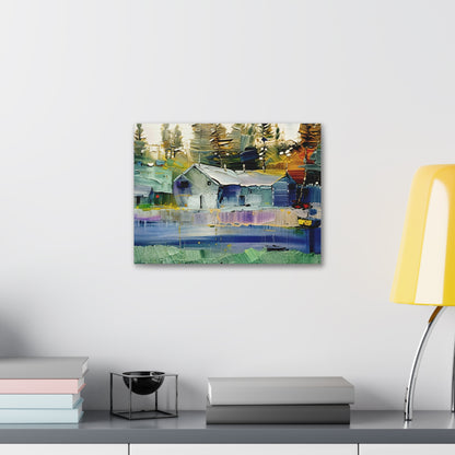 Serene Landscape Canvas Print – Tranquil Wall Art for Home | Nature-Inspired Decor | Ideal Gift for Art & Nature Lovers
