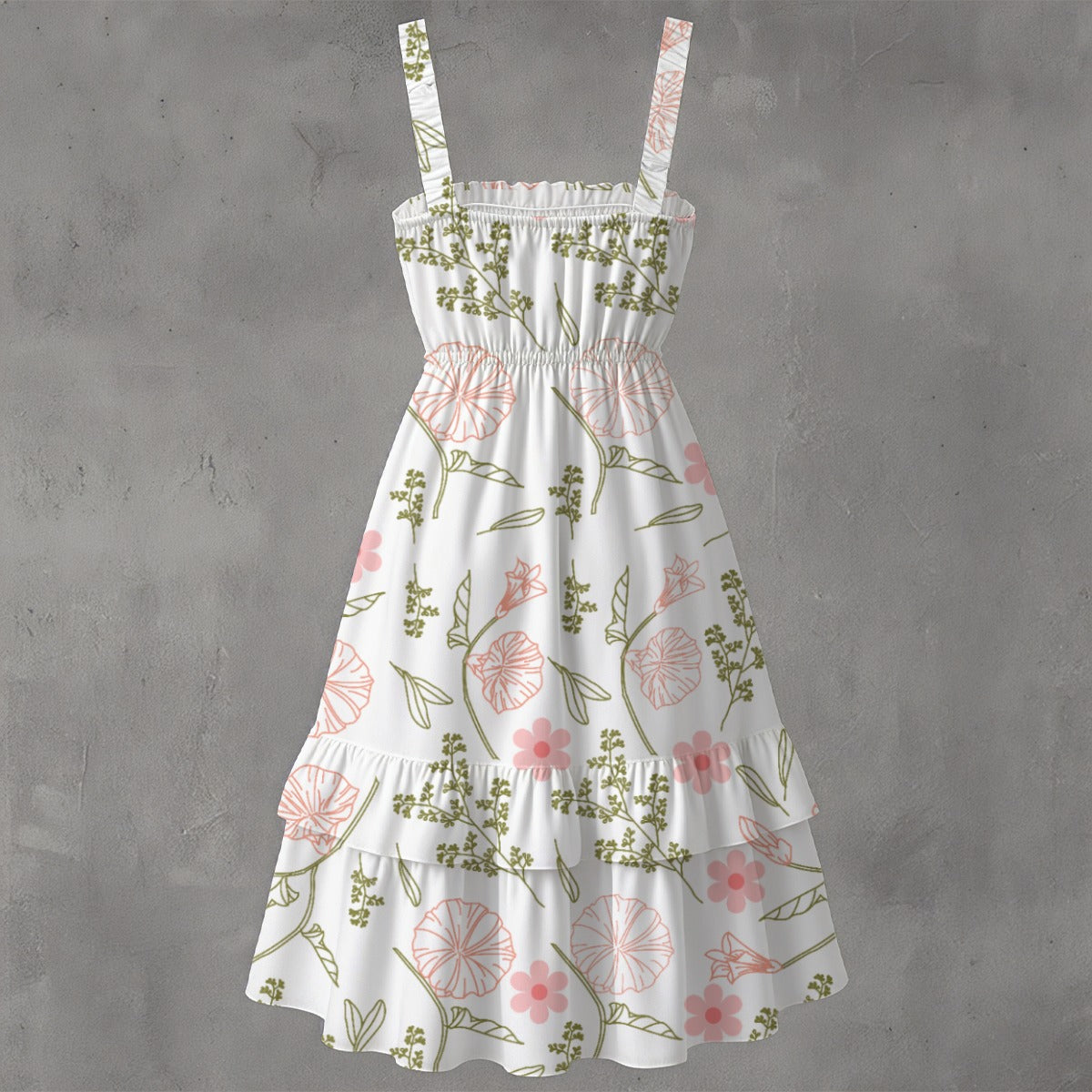 All-Over Print Women‘s Ruffle Hem Dress