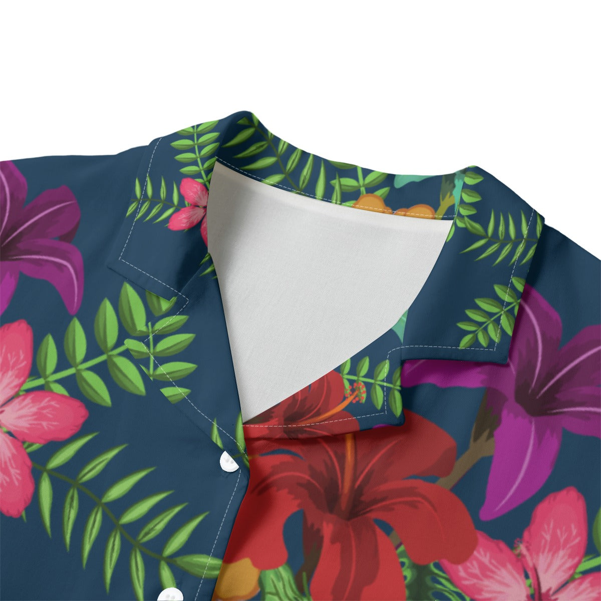 All-Over Print Women's Vibrant Tropical Hawaiian Shirt | Rayon