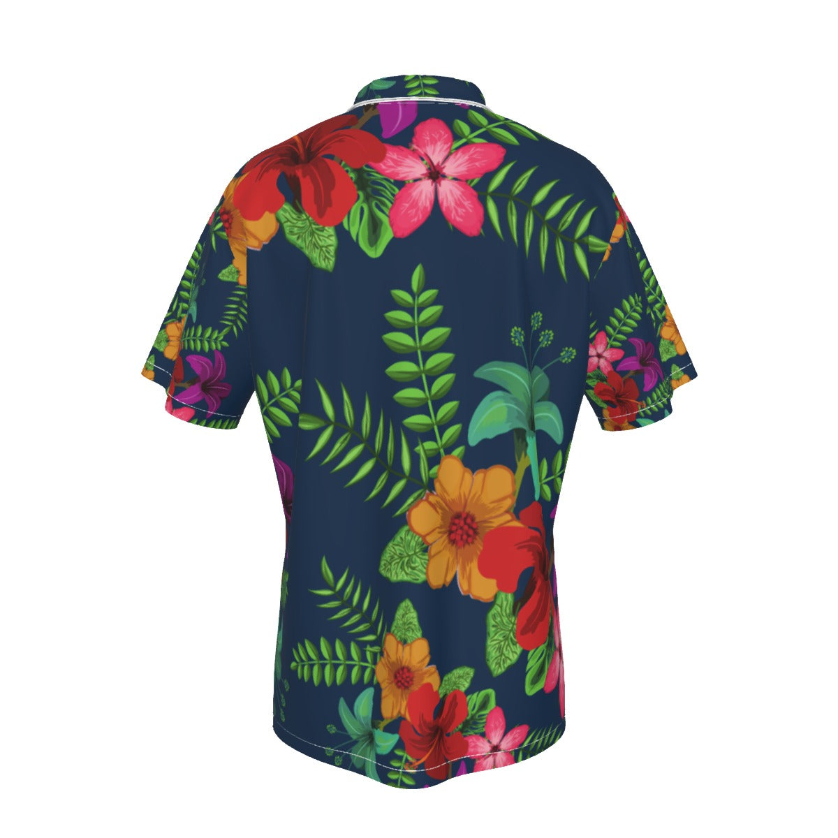 All Over Print Vibrant Tropical Hawaiian Button-Down Shirt, Summer Fashion Shirt, Vacation Wear, Luau Party Outfit, Unisex Floral Shirt, Beach Casual Top