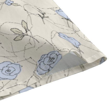 All-Over Print Men's Lapel Collar Shirt With Concealed Placket |115GSM Cotton poplin