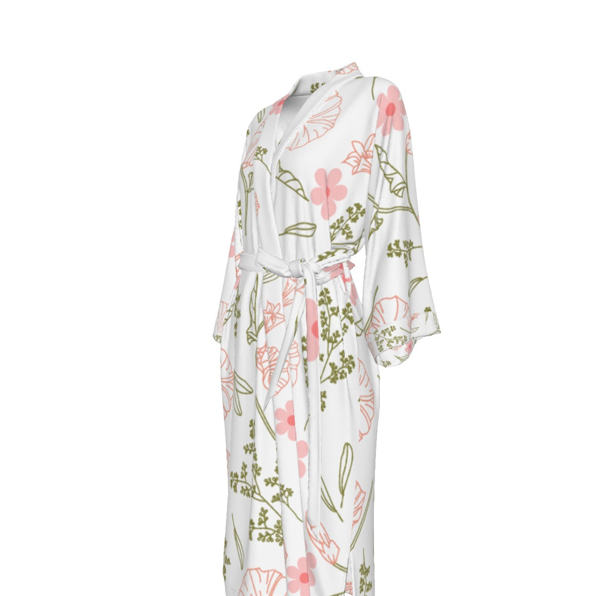 All-Over Print Women's Satin Kimono Robe