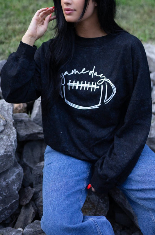 Layne Game Day Pullover Sweatshirt Black