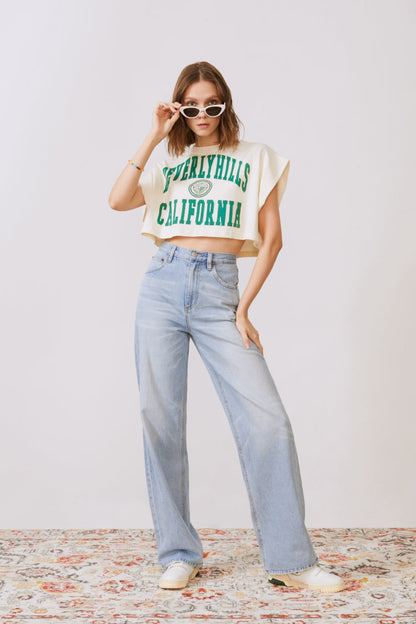 Coney Island Whitefish High Rise Wide Jeans HJ007