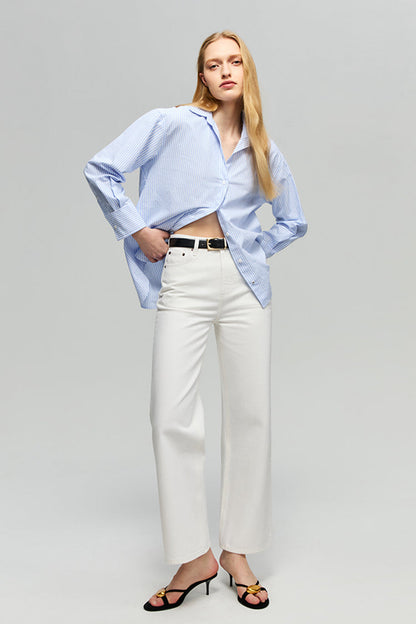 The Cityer Crop Wide Jeans HJ009