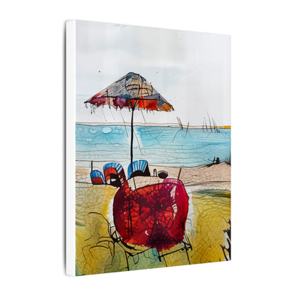 Beach Vibes Canvas Wall Art, Coastal Decor, Summer Artwork, Beach House Style, Home Decoration